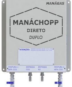 Misturador de gases para extração de chopp que combina CO2 e Nitrogênio