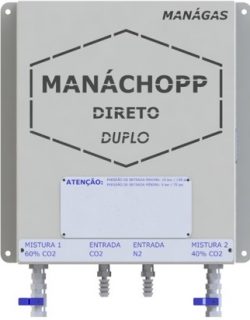 Misturador de gases para extração de chopp que combina CO2 e Nitrogênio